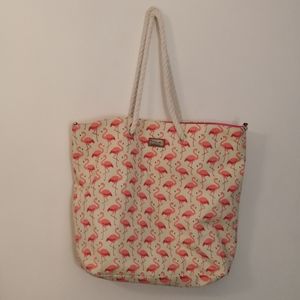 caribbean joe flamingo beach bag